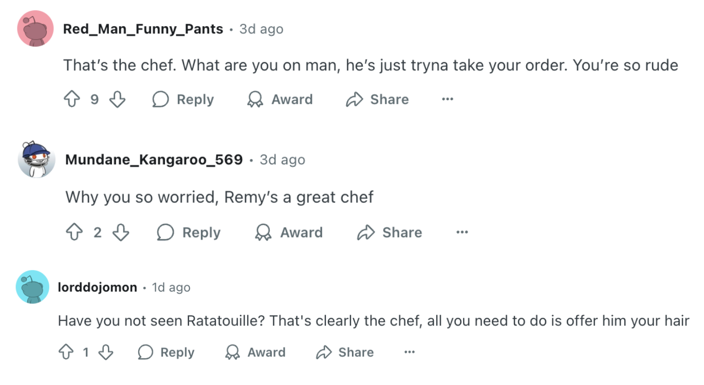 rat sit food court comments
